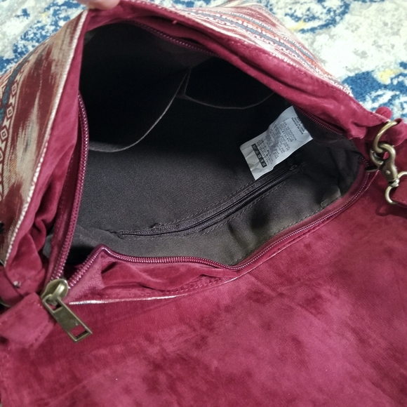 Hello 3am Southwest Pattern Convertible Clutch Red - Picture 5 of 8